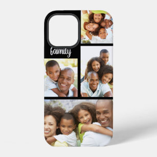 Coque iPhone 12 Collage de 4 photos de Modern Family en noir tenda