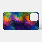 Coque iPhone 12 Collage de papier de soie coloré (Verso Horizontal)