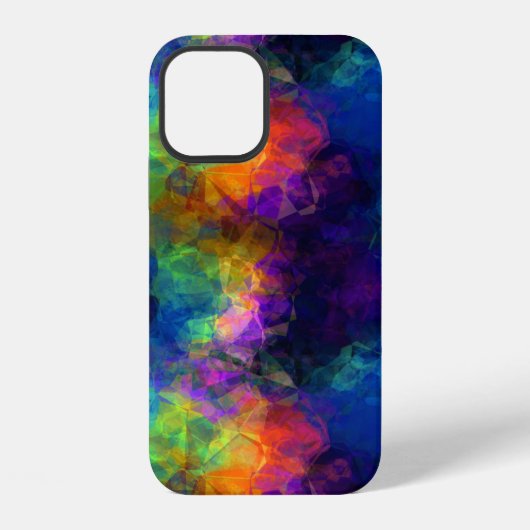 Coque iPhone 12 Collage de papier de soie coloré (Verso)