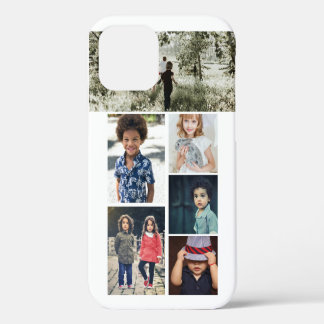 Coque iPhone 12 Collage de photos et de texte personnalisé