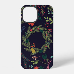 Coque iPhone 12 Collection de style Vintage main tiré Noël H