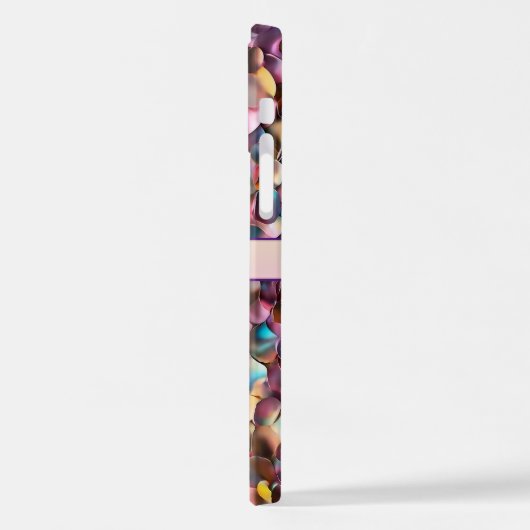 Coque iPhone 12 Collection Holographique Opal Parties scintillant  (Côté gauche)