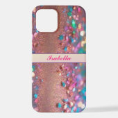 Coque iPhone 12 Collection Holographique Opale parties scintillant (Verso)