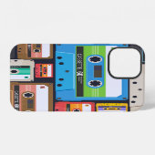 Coque iPhone 12 Composition Abstraite des cassettes compactes (Verso Horizontal)