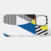 Coque iPhone 12 Conception de fond de style moderne rétro (Verso Horizontal)