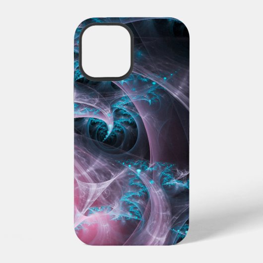 Coque iPhone 12 Conception de fond de texture fractale (Verso)