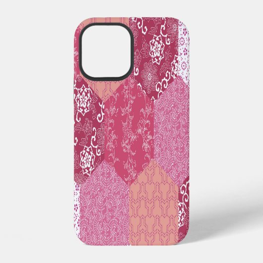 Coque iPhone 12 Conception de Motif de Patchwork de style japonais (Verso)