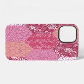Coque iPhone 12 Conception de motif patchwork de style japonais (Verso Horizontal)