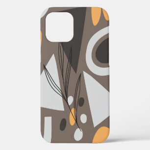 Coque iPhone 12 Conception de motif sans couture de formes simples