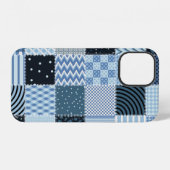 Coque iPhone 12 Conception de surfaces composées. Motif de patchwo (Verso Horizontal)