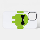 Coque iPhone 12 Conception d'icône de robot Android de style forme (Verso Horizontal)