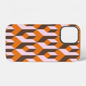 Coque iPhone 12 Conception géométrique Abstraite et transparente. (Verso Horizontal)
