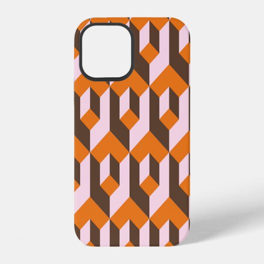 Coque iPhone 12 Conception géométrique Abstraite et transparente. (Verso)