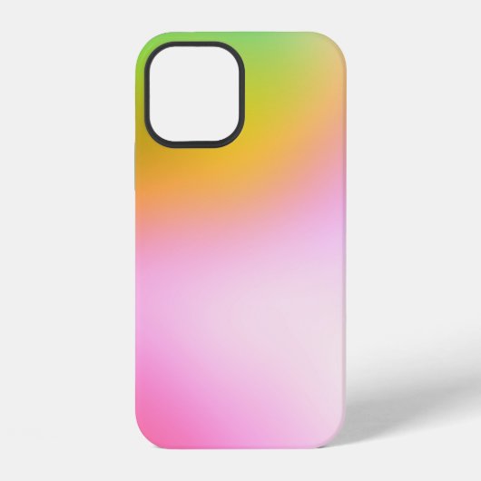 Coque iPhone 12 conception graphique texture de fond flou numériqu (Verso)