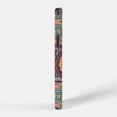 Coque iPhone 12 Conception traditionnelle de la frontière moghole, (Côté droit)