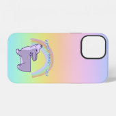 Coque iPhone 12 "Continuez À Regarder !" Corgi Rainbow (Verso Horizontal)
