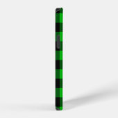 Coque iPhone 12 Contrôle vert noir (Côté droit)
