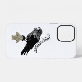 Coque iPhone 12 Corbeau Nevermore (Verso Horizontal)