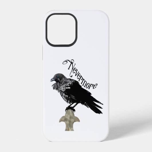 Coque iPhone 12 Corbeau Nevermore (Verso)