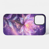 Coque iPhone 12 Cosmic Lotus Flower with Galaxy Glow (Verso Horizontal)