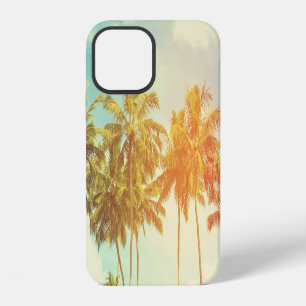 Coque iPhone 12 Côte tropicale des Palmiers : Film Vintage.