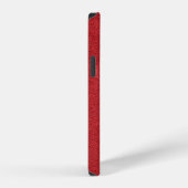 Coque iPhone 12 Couleur velours de texture rouge moderne (Côté droit)