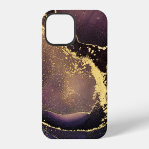 Coque iPhone 12 Courants de teintes translucides, tourbillons méta