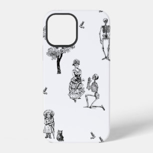 Coque iPhone 12 crâne toile squelette victorien halloween