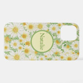 Coque iPhone 12 Crazy Daisy Floral Personalized  iPhone Case (Verso Horizontal)
