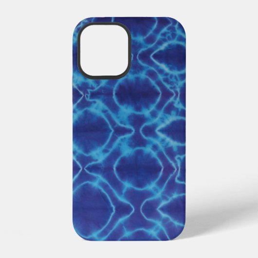 Coque iPhone 12 Crazy Lines Tie Dye - Violet (Verso)