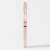 Coque iPhone 12 Créez votre propre nom personnalisé Rose Gold Rose (Côté gauche)