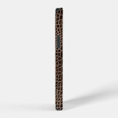 Coque iPhone 12 Crocodile Brown Faux (Côté droit)