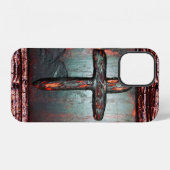 Coque iPhone 12 Croix de Sang (Verso Horizontal)