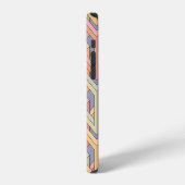Coque iPhone 12 Cubes 3D, Motif d'illusion optique. (Côté gauche)
