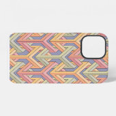 Coque iPhone 12 Cubes 3D, Motif d'illusion optique. (Verso Horizontal)