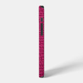 Coque iPhone 12 Cuir rose brut (Côté gauche)