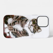 Coque iPhone 12 Cute Kitty Tabby Chat (Verso Horizontal)