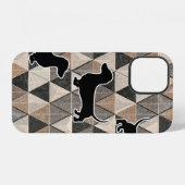 Coque iPhone 12 Dachshund Walking (Verso Horizontal)