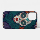 Coque iPhone 12 Dames de crâne (Verso Horizontal)