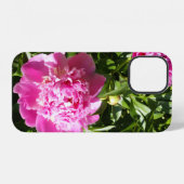 Coque iPhone 12 Dark rose peonies (Verso Horizontal)