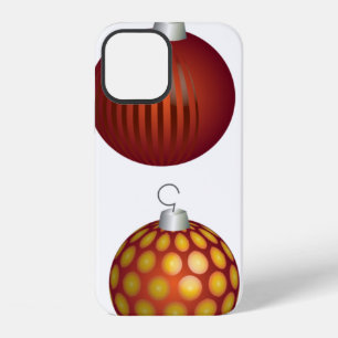Coque iPhone 12 décoration de boule de fêtes de Noël