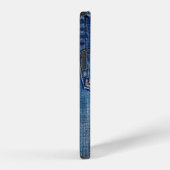 Coque iPhone 12 denim bleu (Côté droit)