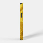 Coque iPhone 12 Design de Texture Dorée Luxueux (Côté droit)