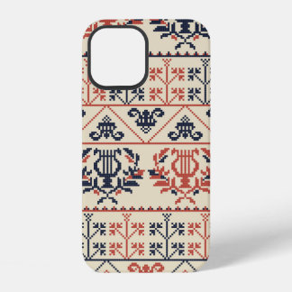 Coque iPhone 12 Design motif sans couture avec Palestini tradition
