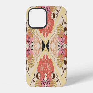 Coque iPhone 12 Design vintage fleuri et transparent pour motif.