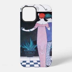 Coque iPhone 12 DEUX FEMMES DANS LA NUIT Art Déco Beauté Mode