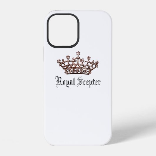 Coque iPhone 12 Diadème "Sceptre Royal" (Verso)