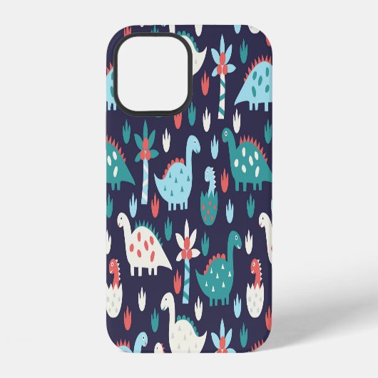Coque iPhone 12 Dinosaur Aventure Design sans faille (Verso)