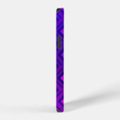 Coque iPhone 12 Disposition violet clair avec lignes, rectangle. b (Côté droit)