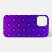 Coque iPhone 12 Disposition violet clair avec lignes, rectangle. b (Verso Horizontal)